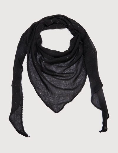 Foulard noir femme