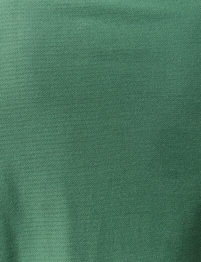 Polo cintr&eacute; manches courtes vert homme