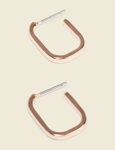Boucles d'oreilles créoles couleur or femme