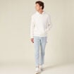 Sweat à capuche ecru homme