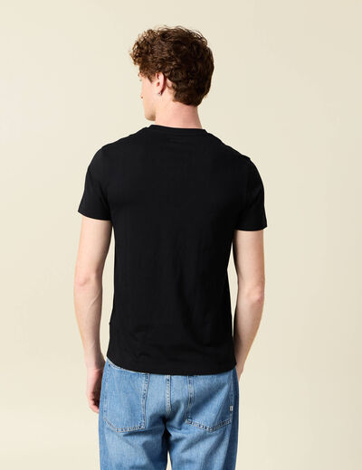 T-shirt col V homme Instinct noir homme
