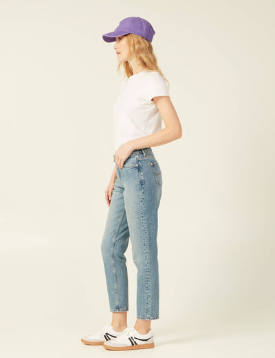 Jeans slim taille basse denim dirty femme
