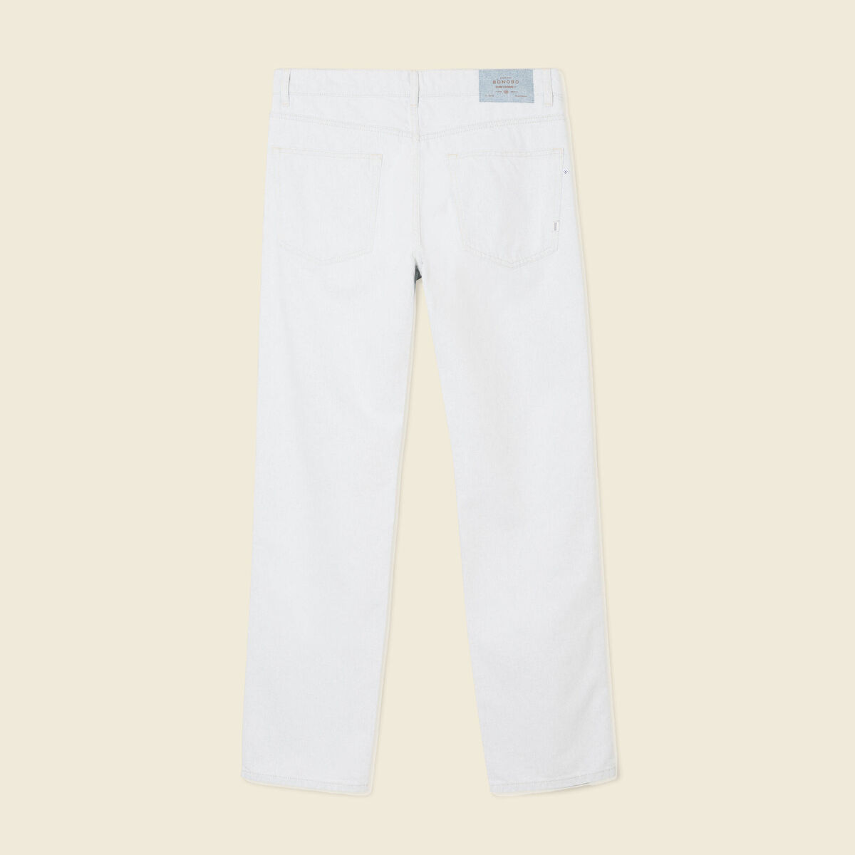 Jeans regular 5 poches denim snow bleach homme