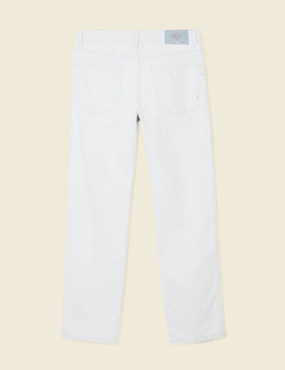 Jeans regular 5 poches denim snow bleach homme