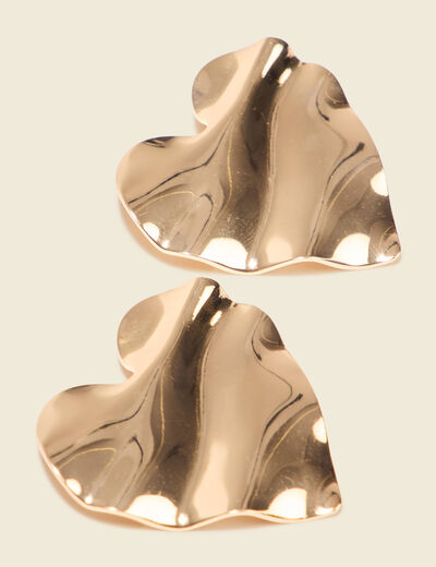 Boucles d'oreilles clous couleur or femme