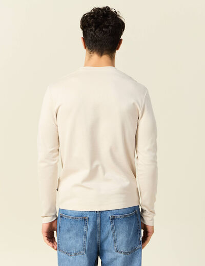 T-shirt manches longues sable homme