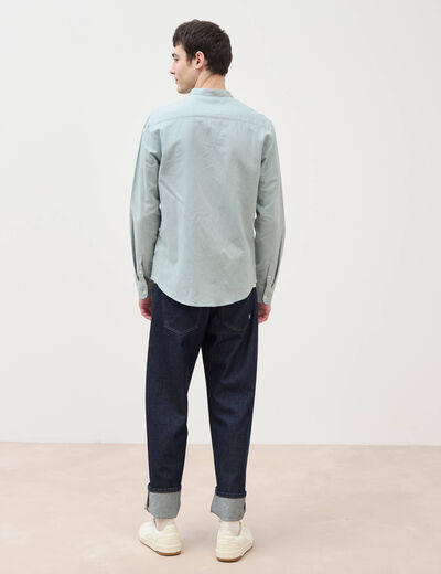 Chemise manches longues vert clair homme