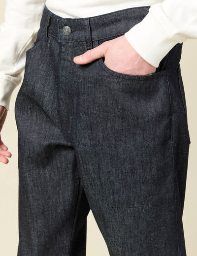 Jeans regular longueur 32 denim brut clean homme
