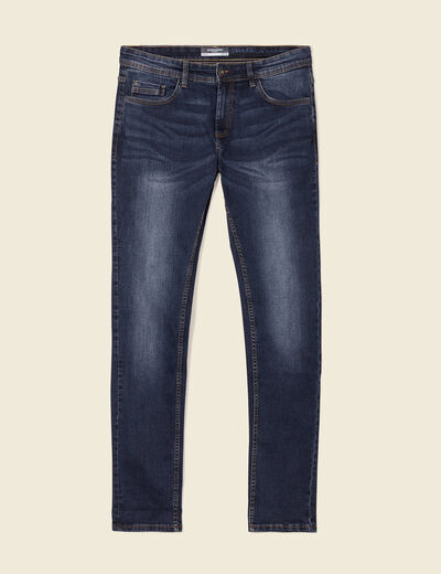 Jeans slim éco-respnsable denim brut homme