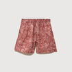 Short taille haute marron cognac femme