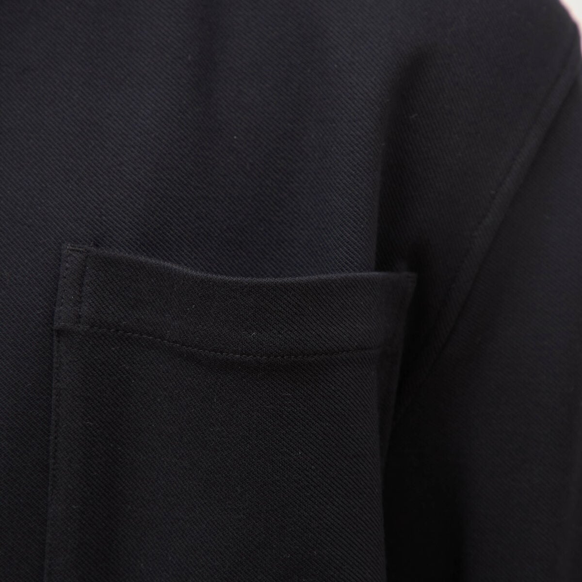 Surchemise manches longues col am&eacute;ricain noir homme