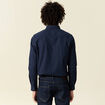 Chemise manches longues bleu marine homme