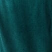 Robe droite velours col polo vert fonc&eacute; femme
