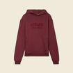 Sweat à capuche rouge foncé homme