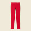 Pantalon slim rouge foncé femme