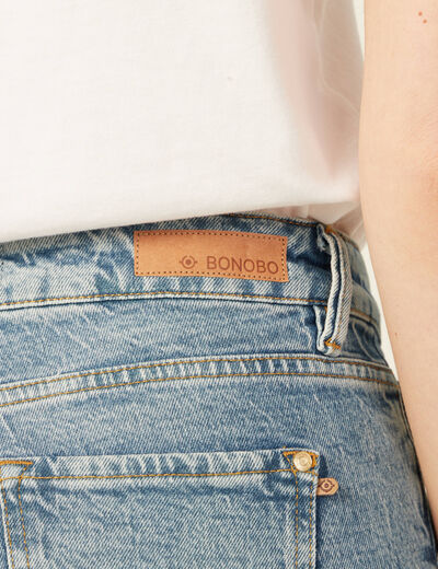 Jeans slim taille basse denim dirty femme