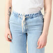 Jeans large baggy élastiqué denim used femme
