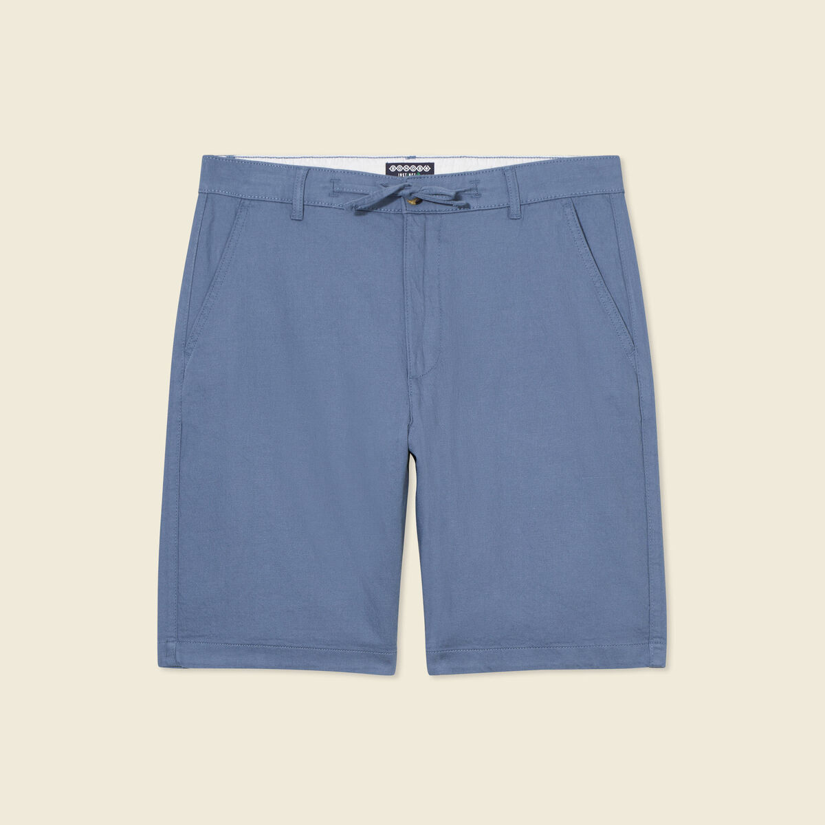 Bermuda droit bleu foncé homme