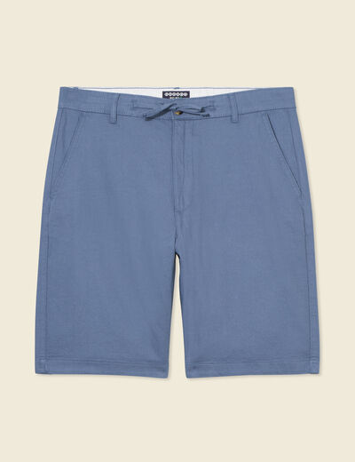 Bermuda droit bleu foncé homme