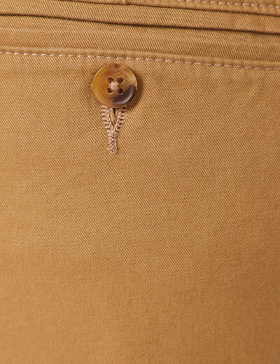 Pantalon slim Instinct chino camel homme
