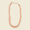 Collier multirangs beige femme