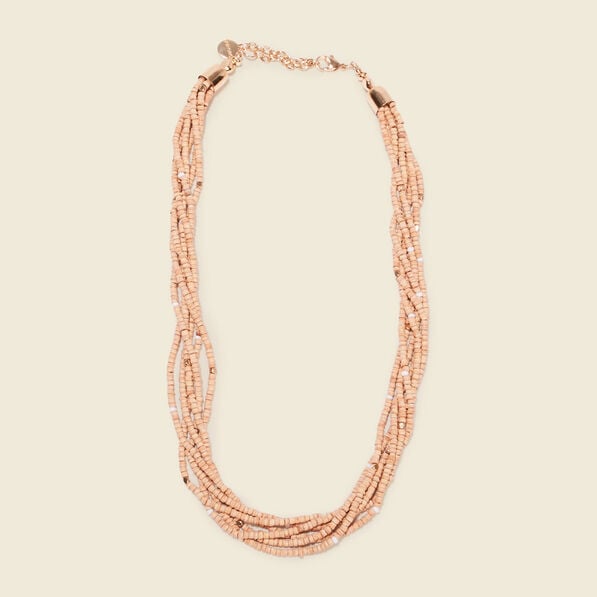collier multirangs beige femme Collier multirangs beige femme