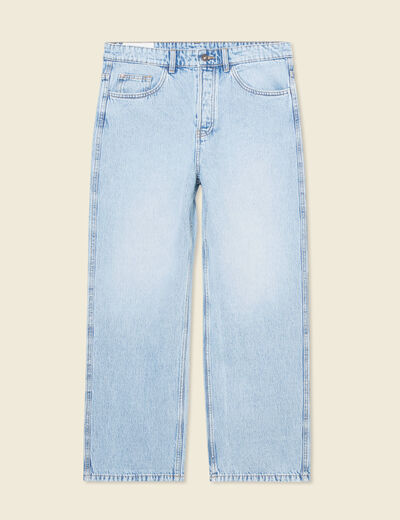 Jeans large 5 poches denim snow bleach homme