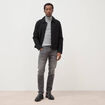 Jeans slim 5 poches longueur 32 denim gris homme