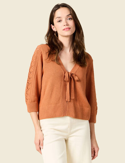 Gilet éco-responsable rouge foncé femme