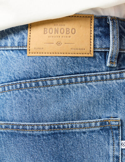 Jeans relax 5 poches denim stone homme