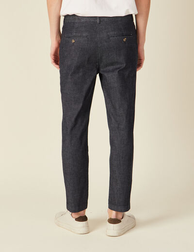 Jeans straight chino denim brut clean homme