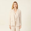 Veste ajust&eacute;e manches longues doublure sable femme