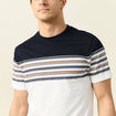 T-shirt manches courtes marron foncé homme