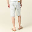 Bermuda droit en jean denim snow bleach homme