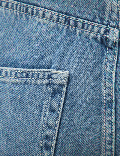 Jeans loose taille standard en coton denim used femme