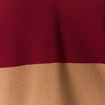 Pull manches longues col polo rouge femme