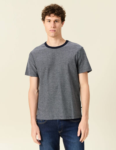 T-shirt manches courtes bleu marine homme