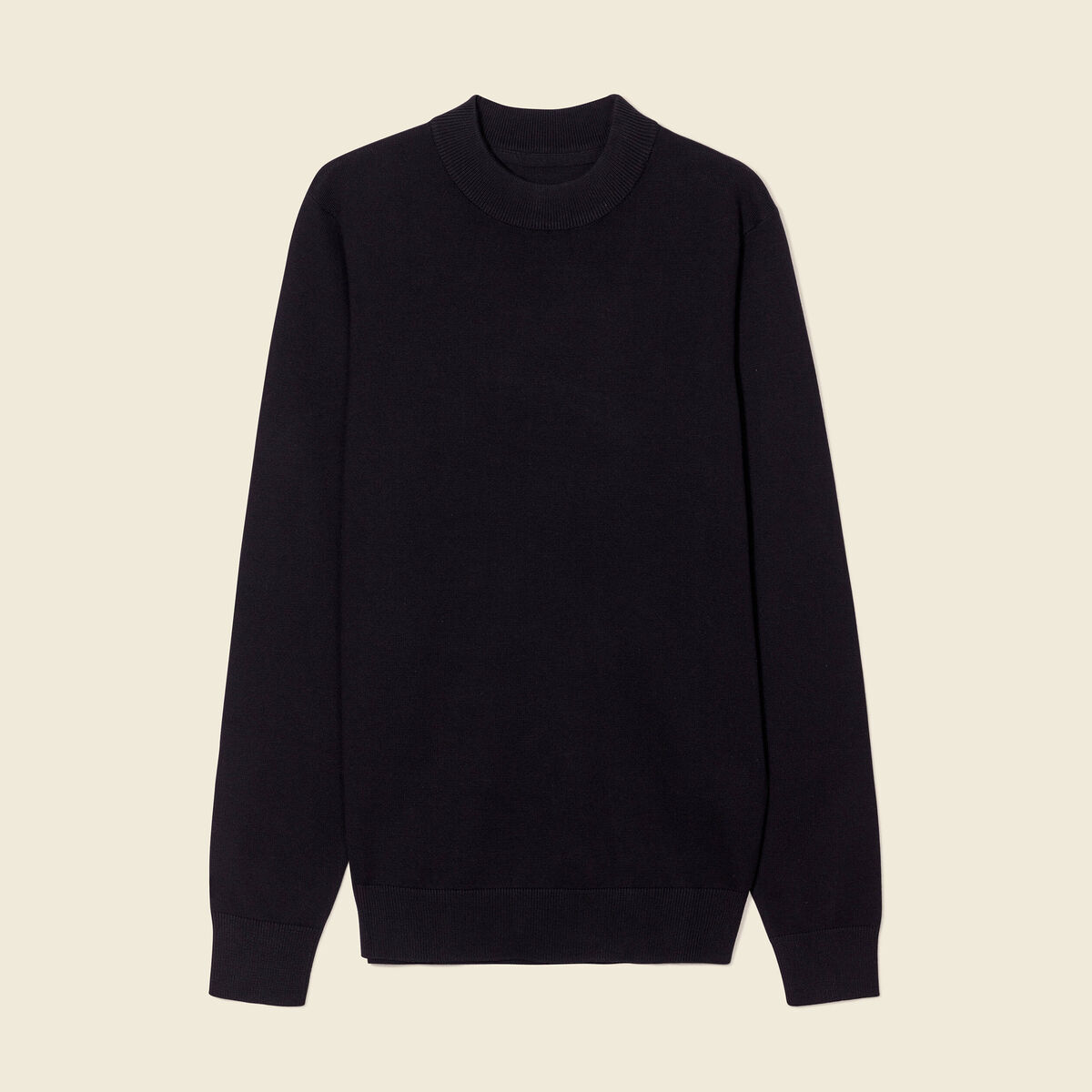 Pull manches longues noir homme