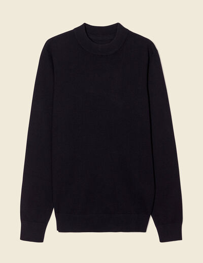 Pull manches longues noir homme