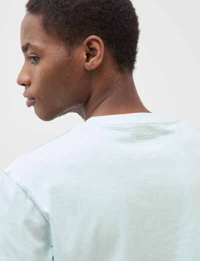 T-shirt manches courtes homme bleu gris homme