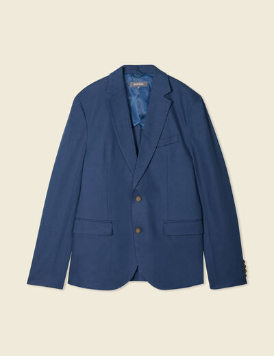 Veste blazer cintré bleu foncé homme