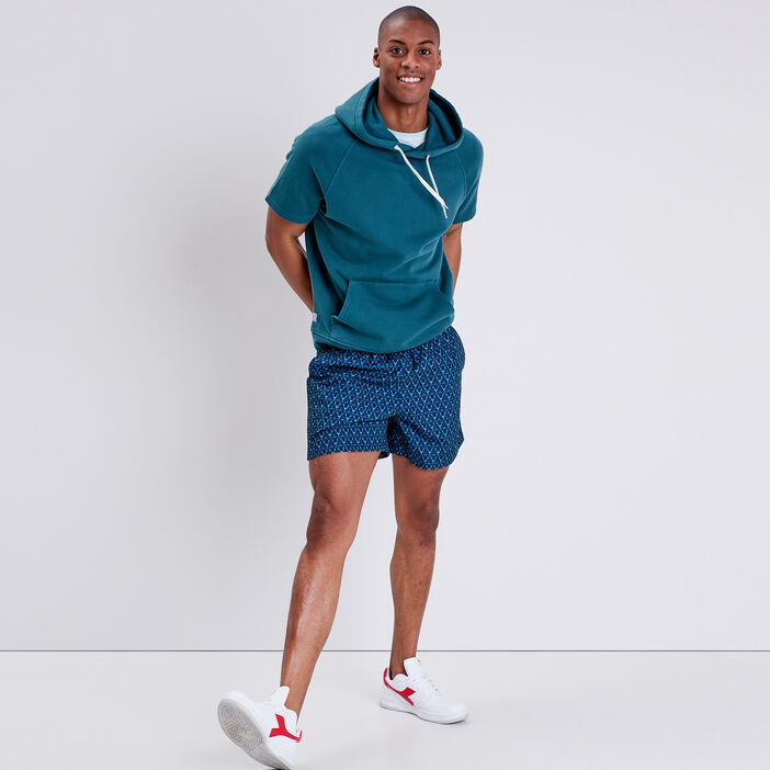 Short de bain bleu pétrole homme