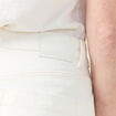 Jeans mom 7/8ème denim blanc femme