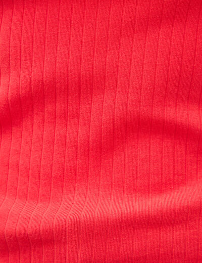D&eacute;bardeur bretelles larges rouge fonc&eacute; femme