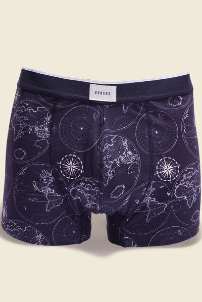 Lot 2 boxers bleu marine homme
