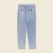 Jeans paperbag ceinturé denim snow bleu femme