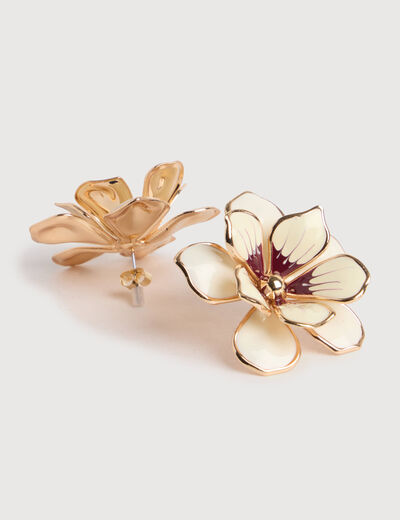 Boucles d'oreilles ivoire femme