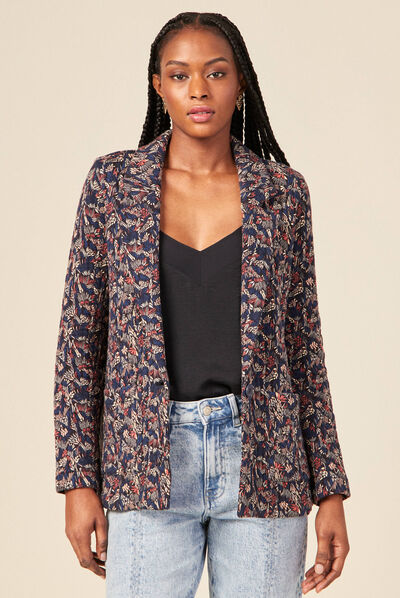 Cardigan manches longues multicolore femme