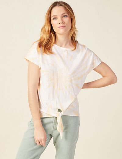 T-shirt manches courtes rose clair femme