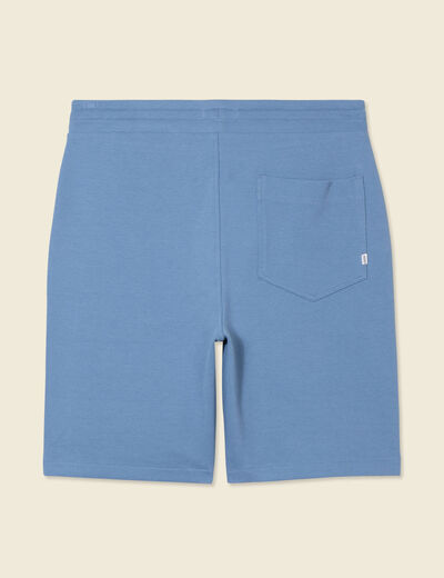 Short éco-responsable bleu gris homme